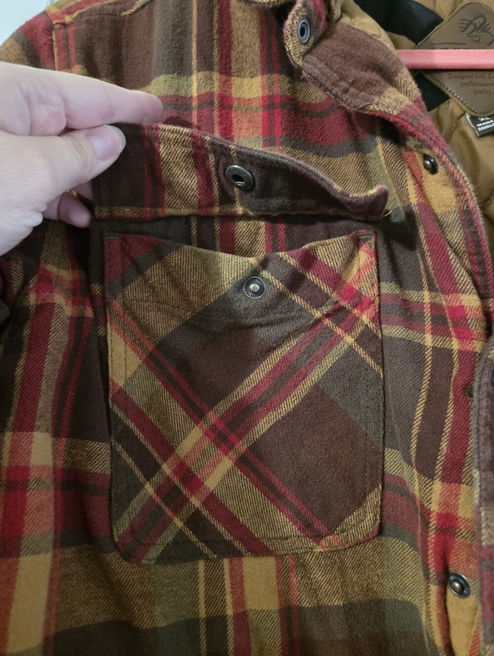 Legendary Whitetails CCW Men's Plaid Flannel Jacket Coat - - Picture 3 of 13